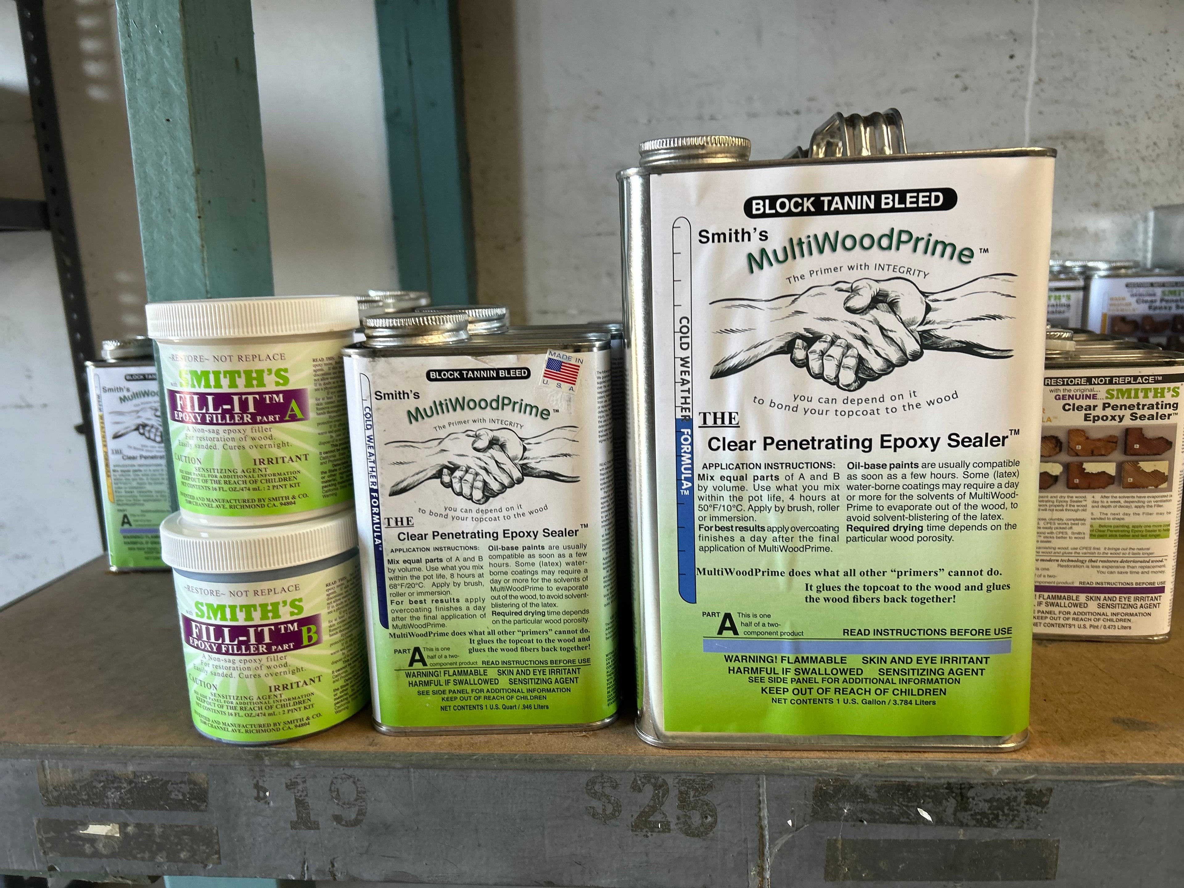SMITH & COMPANY CLEAR PENETRATING EPOXY SEALER! 2 Quart Kit!