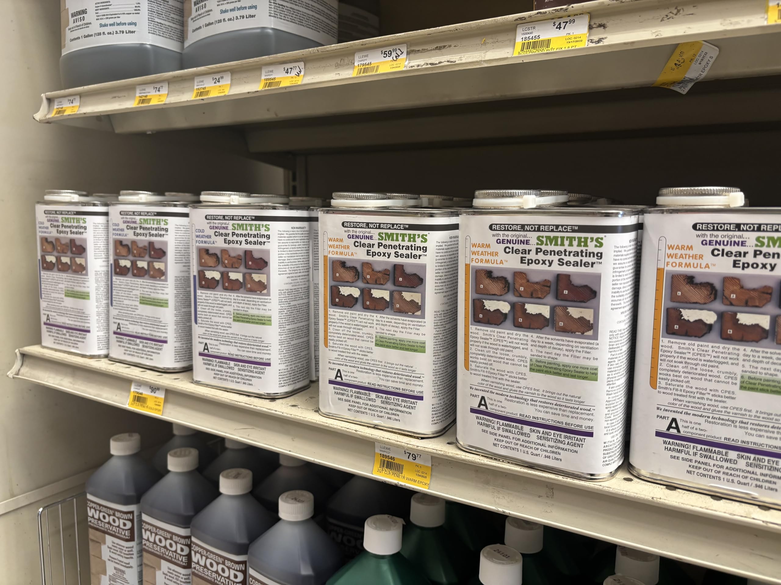 Smith & Company Clear Penetrating Epoxy Sealer™ (CPES)2 Pint Kit- Warm Weather Formula.