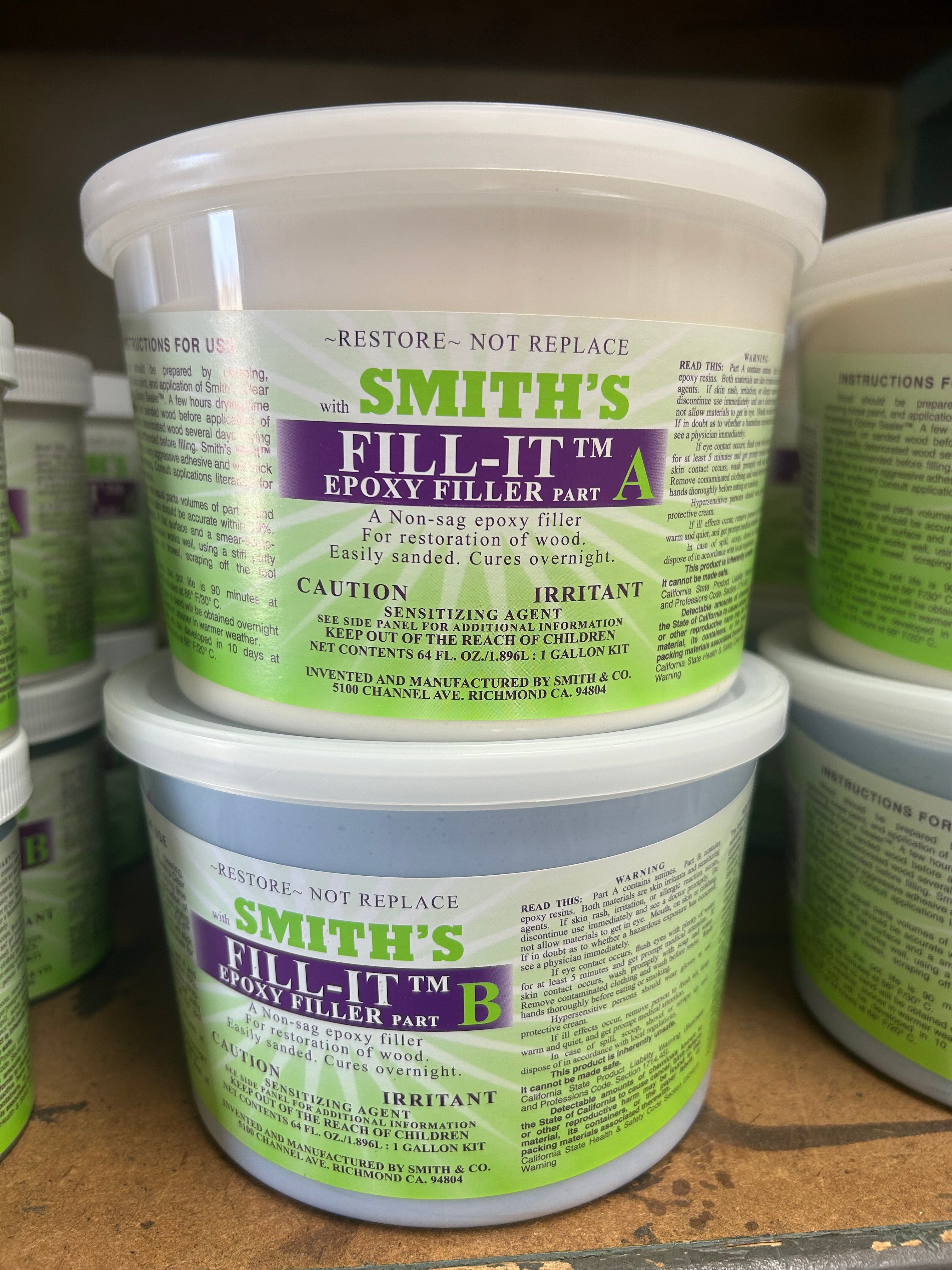 SMITH & COMPANY CLEAR PENETRATING EPOXY SEALER! 2 Quart Kit!