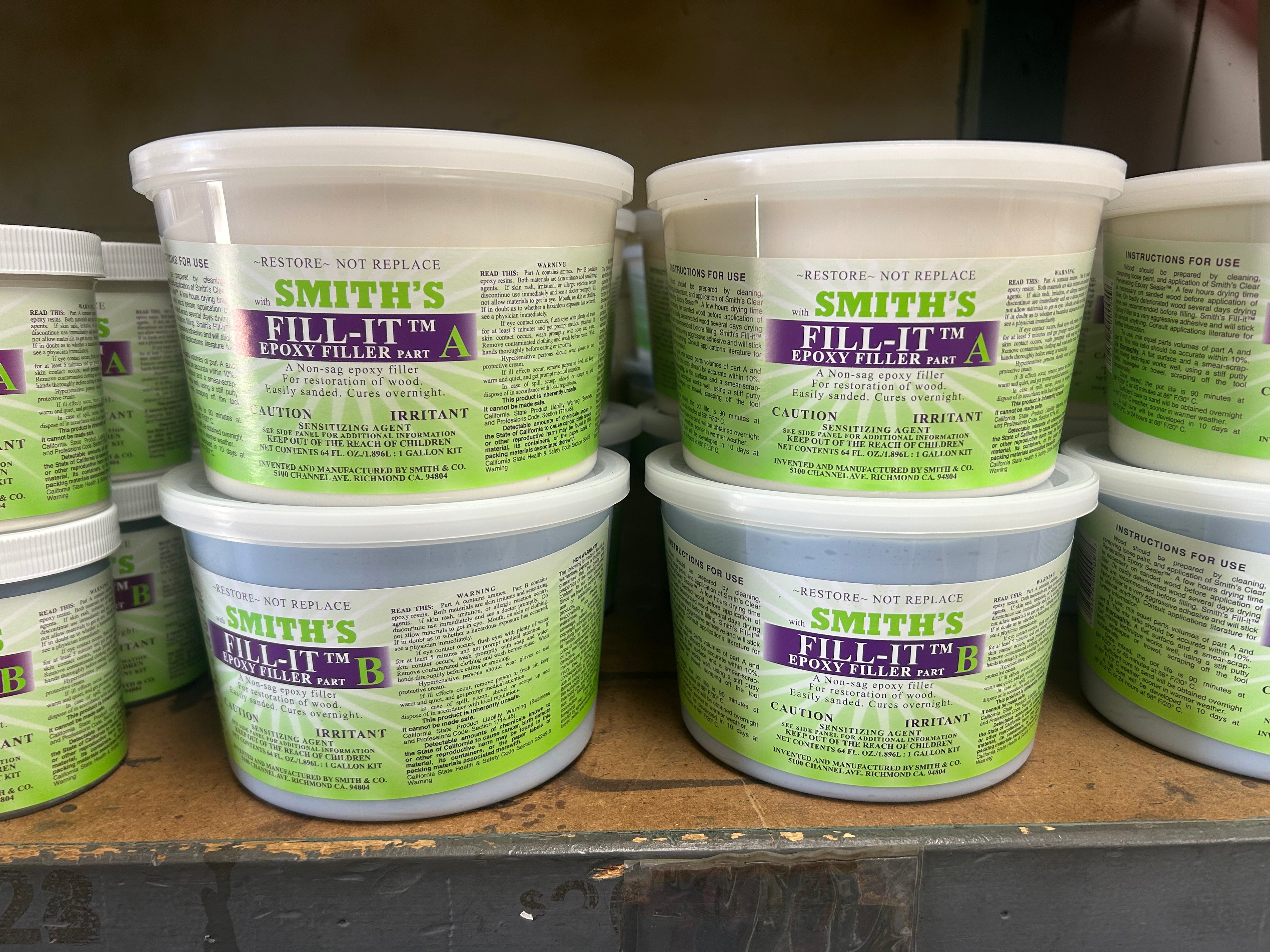SMITH & COMPANY CLEAR PENETRATING EPOXY SEALER! 2 Quart Kit!