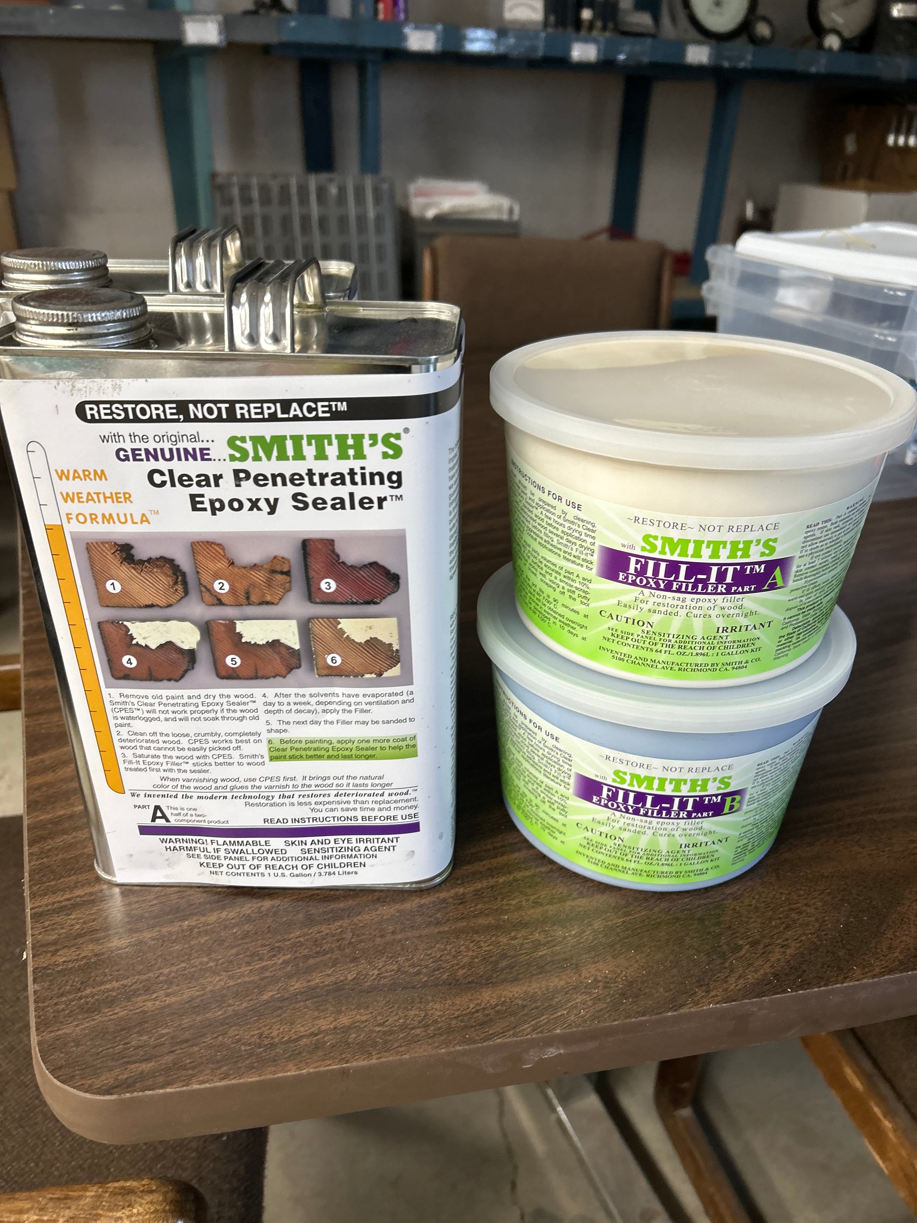 SMITH & COMPANY CLEAR PENETRATING EPOXY SEALER! 2 Quart Kit!