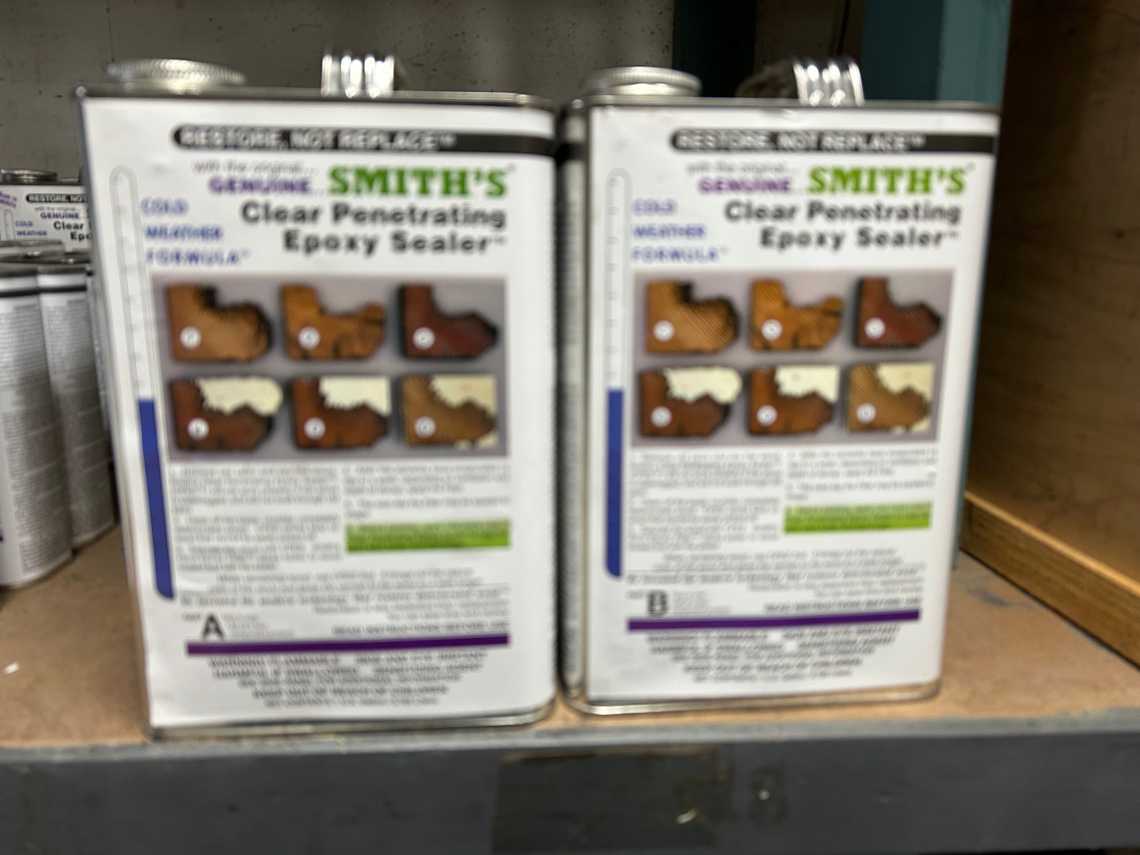 SMITH & COMPANY CLEAR PENETRATING EPOXY SEALER! 2 Quart Kit!