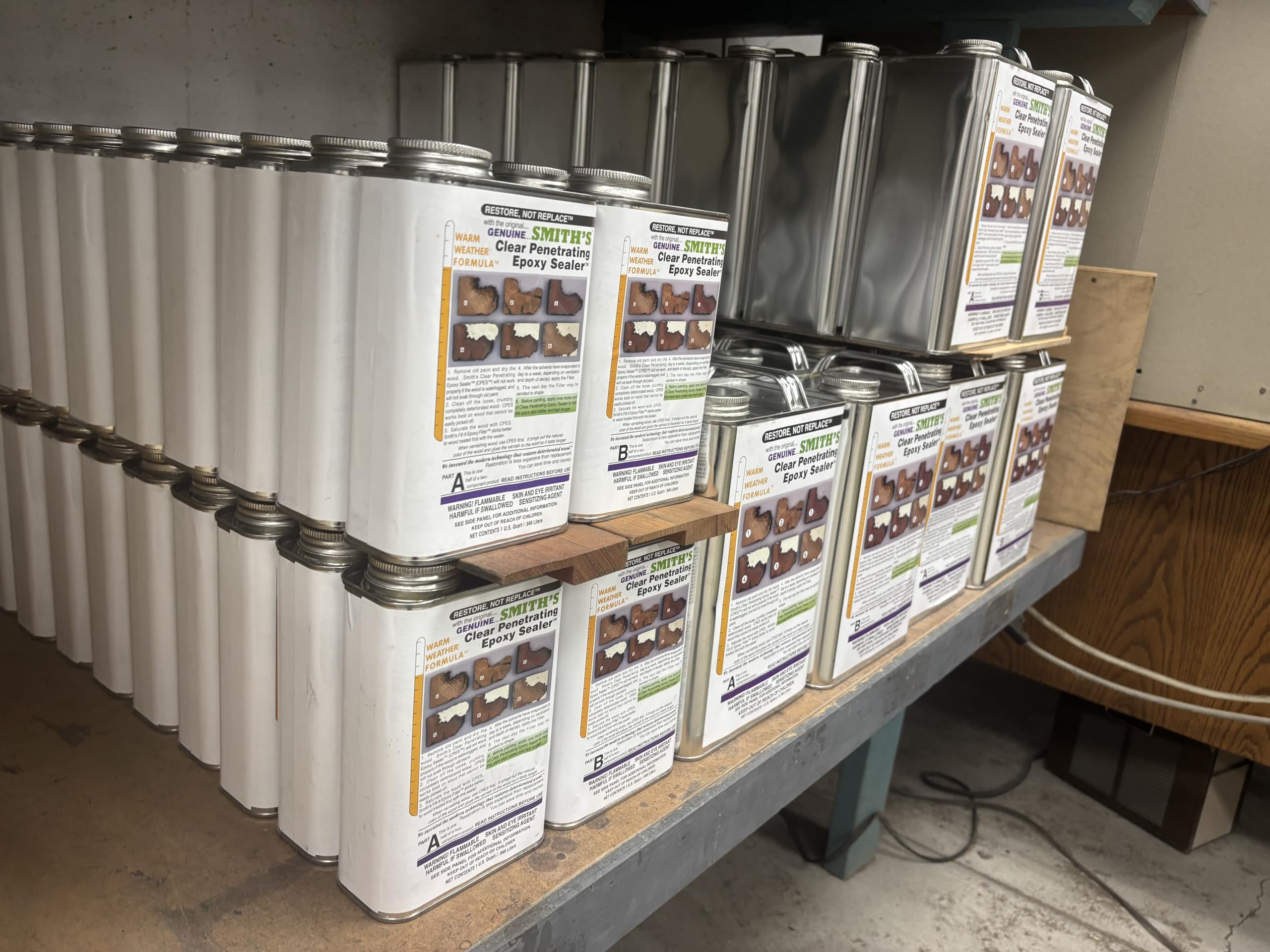 SMITH & COMPANY CLEAR PENETRATING EPOXY SEALER! 2 Quart Kit!