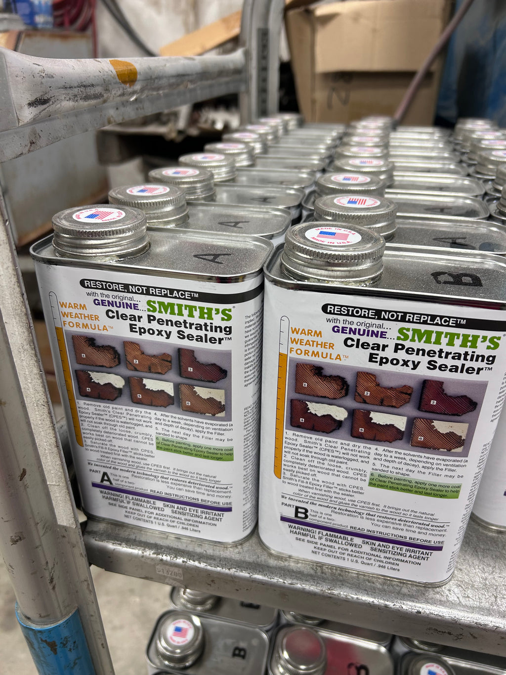 SMITH & COMPANY CLEAR PENETRATING EPOXY SEALER! 2 Quart Kit!