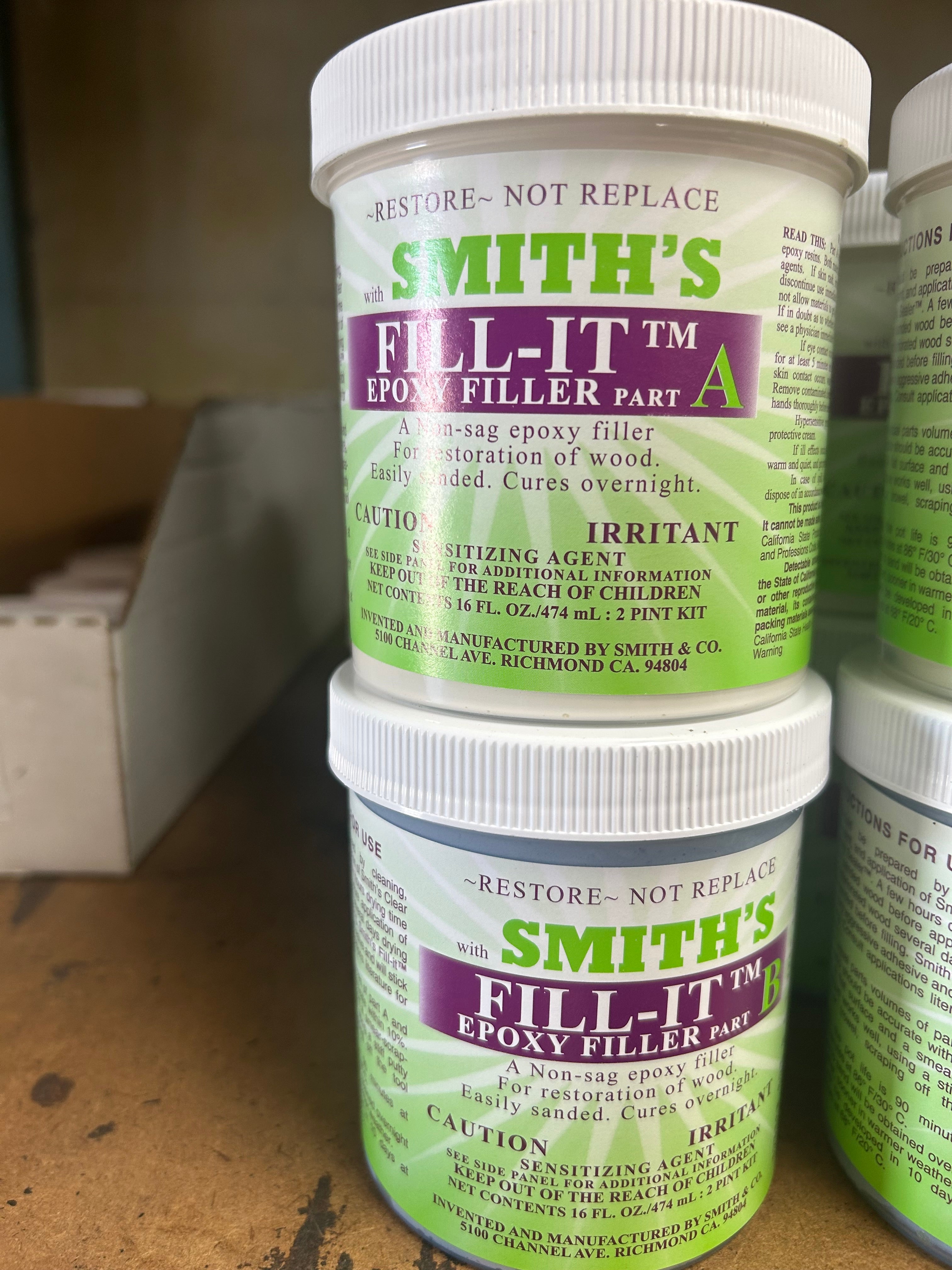 SMITH & COMPANY CLEAR PENETRATING EPOXY SEALER! 2 Quart Kit!