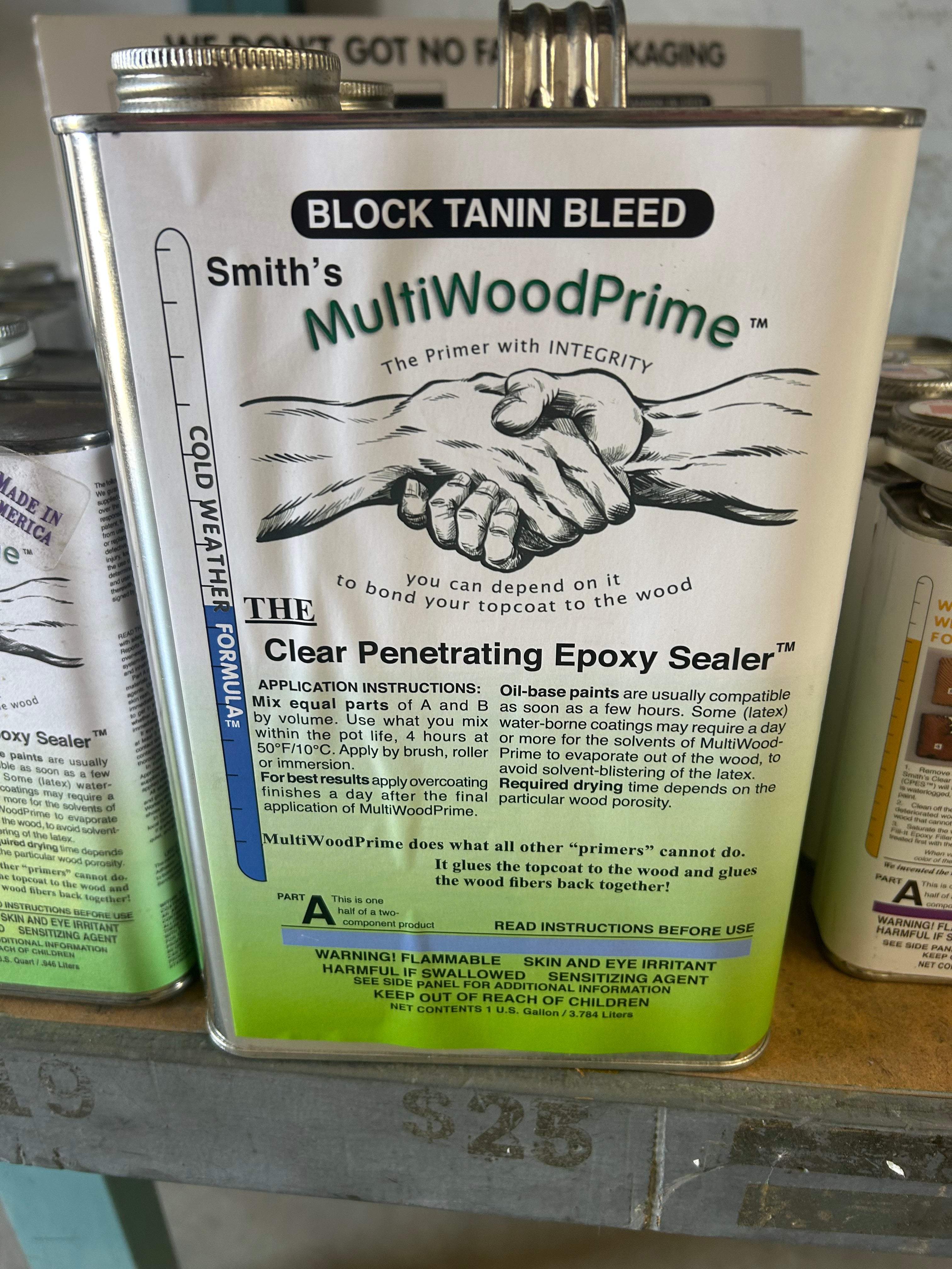 SMITH & COMPANY CLEAR PENETRATING EPOXY SEALER! 2 Quart Kit!