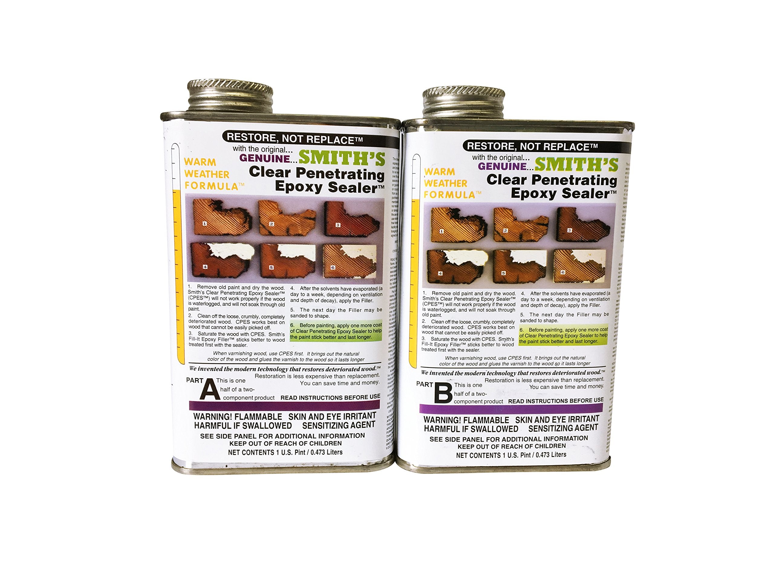 Smith & Company Clear Penetrating Epoxy Sealer™ (CPES)2 Pint Kit- Warm Weather Formula.