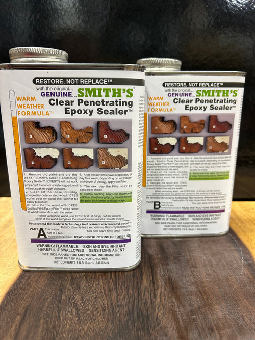 SMITH & COMPANY CLEAR PENETRATING EPOXY SEALER! 2 Quart Kit!