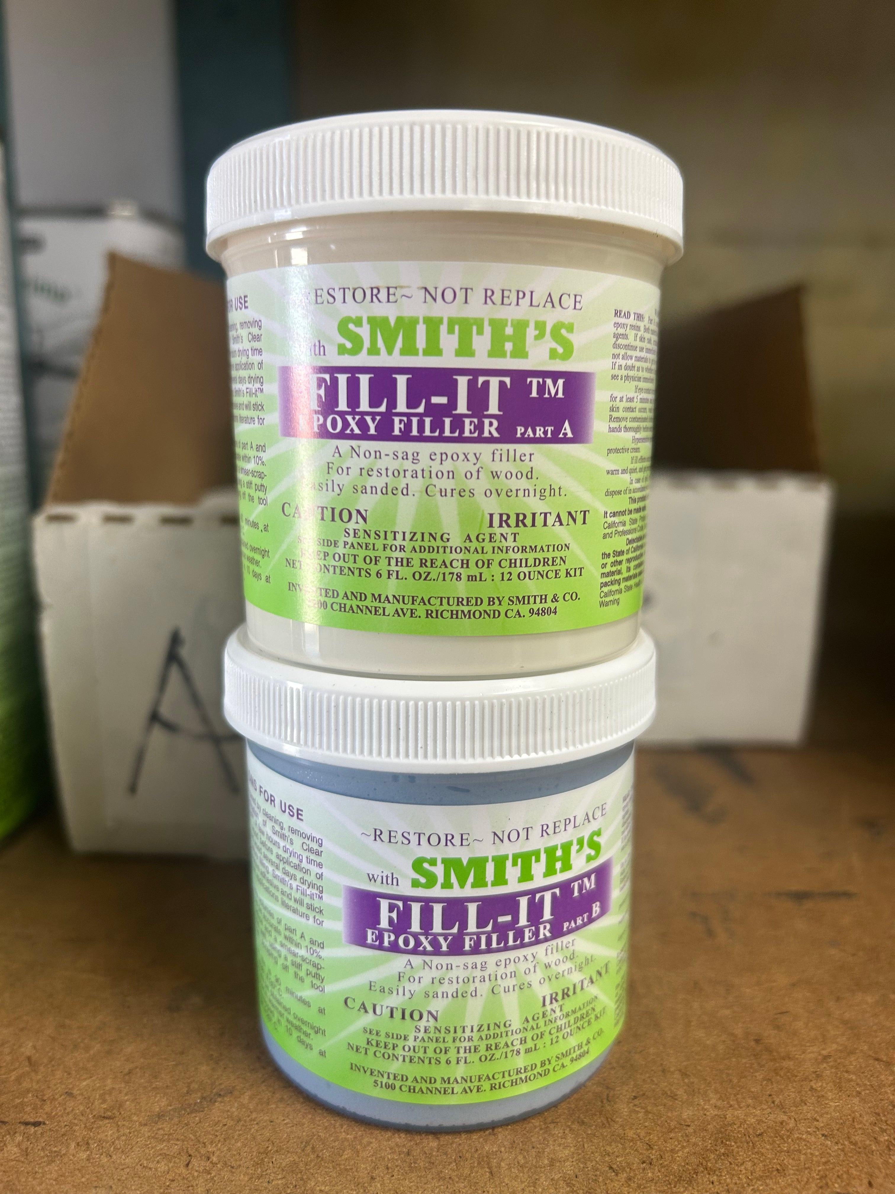 SMITH & COMPANY CLEAR PENETRATING EPOXY SEALER! 2 Quart Kit!